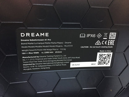 DREAME Intelligenter Mähroboter A1 Pro bis 2000m² 3D Sensor (MLLA7210) I33939