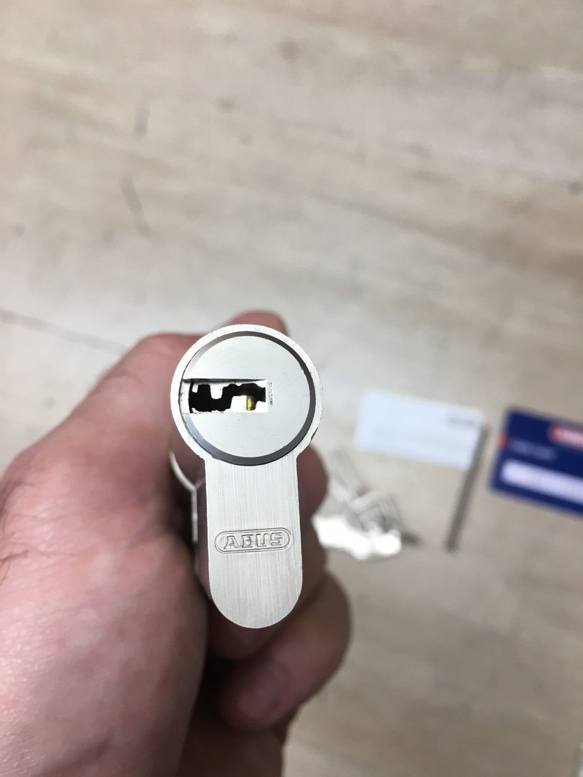 ABUS Profilzylinder D6X 40/60 mit 5 Schlüsseln, I38740