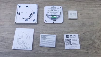 Shelly Wall Display Weiß + Blu H&T Sensor, WLAN-Smart-Home, I37590