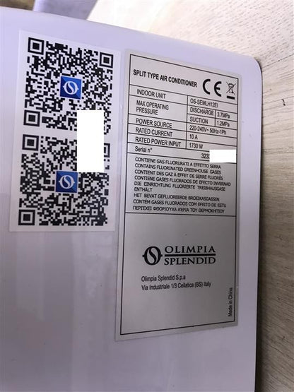 Olimpia Splendid MYSTRAL E Klimaanlage-Inneneinheit OS-SEMLH12EI EEK: A++ I28493