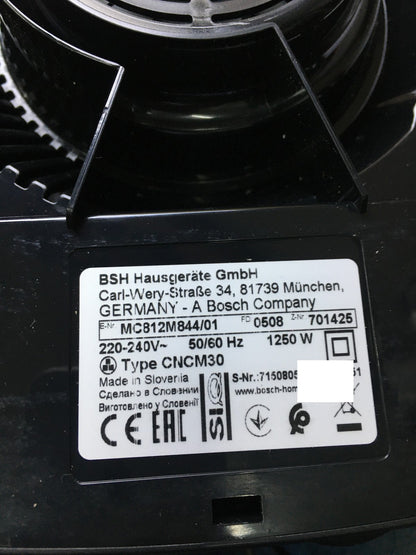 BOSCH MC812M844 Küchenmaschine MultiTalent 8, 1250W, I35615