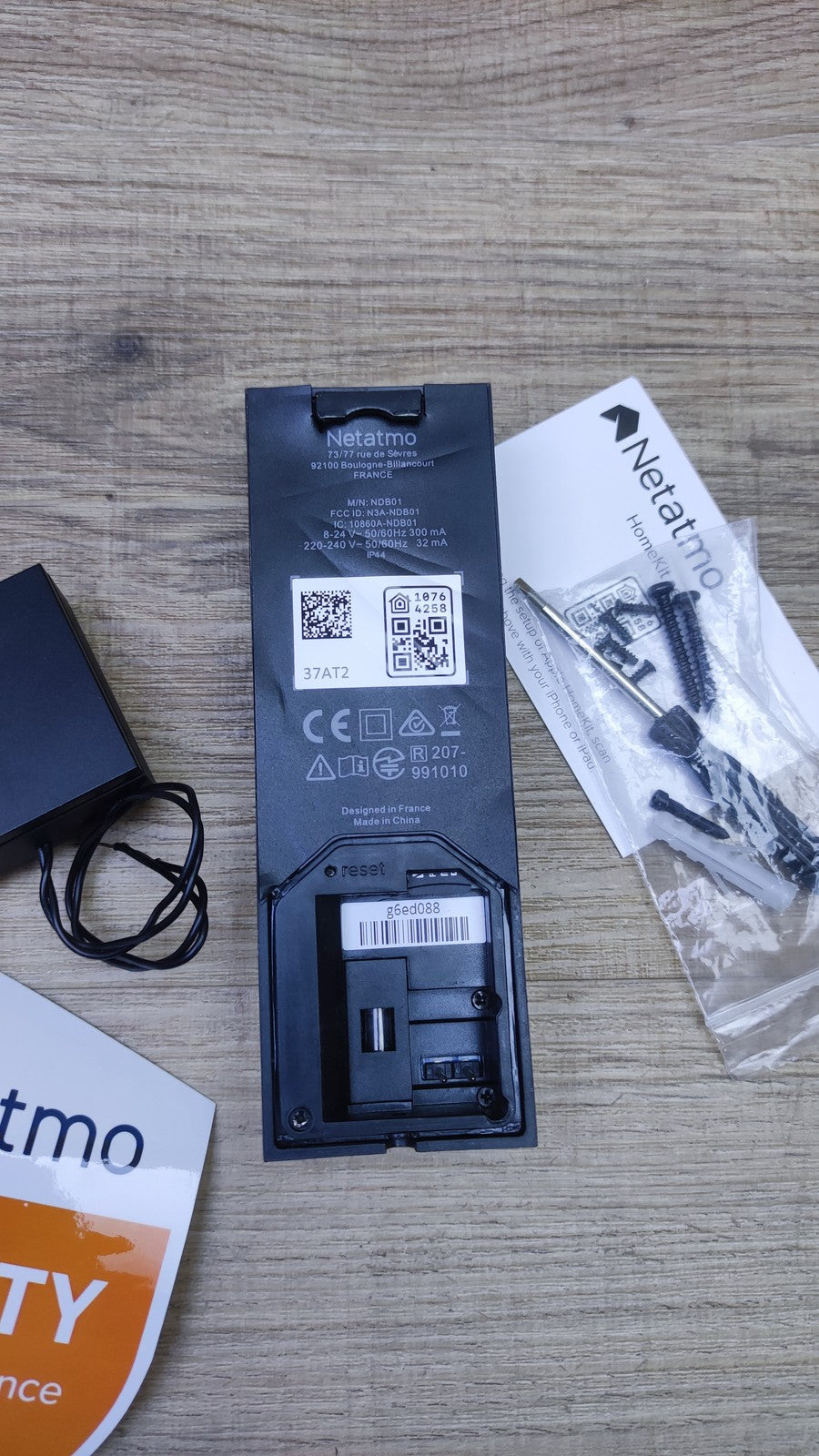 Netatmo Smarte Video-Türklingel mit Kamera, WLAN, 2-Wege-Audio, I36114