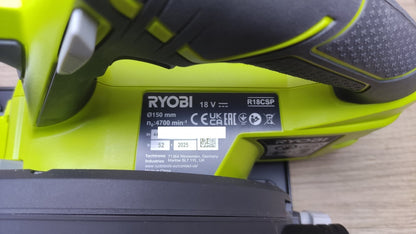 RYOBI 18 V ONE+ Akku-Handkreissäge R18CSP Solo, 150 mm Sägeblatt