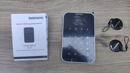 Daewoo Drahtlose Tastatur WKE301 mit 2x RFID-Schlüssel, I35499