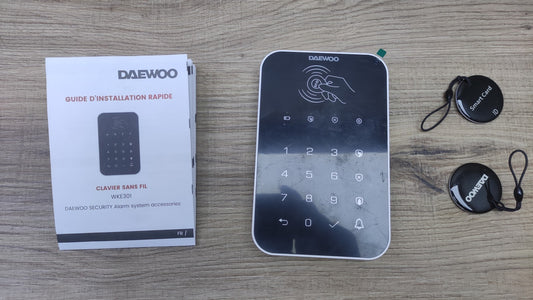 Daewoo Drahtlose Tastatur WKE301 mit 2x RFID-Schlüssel, I35499