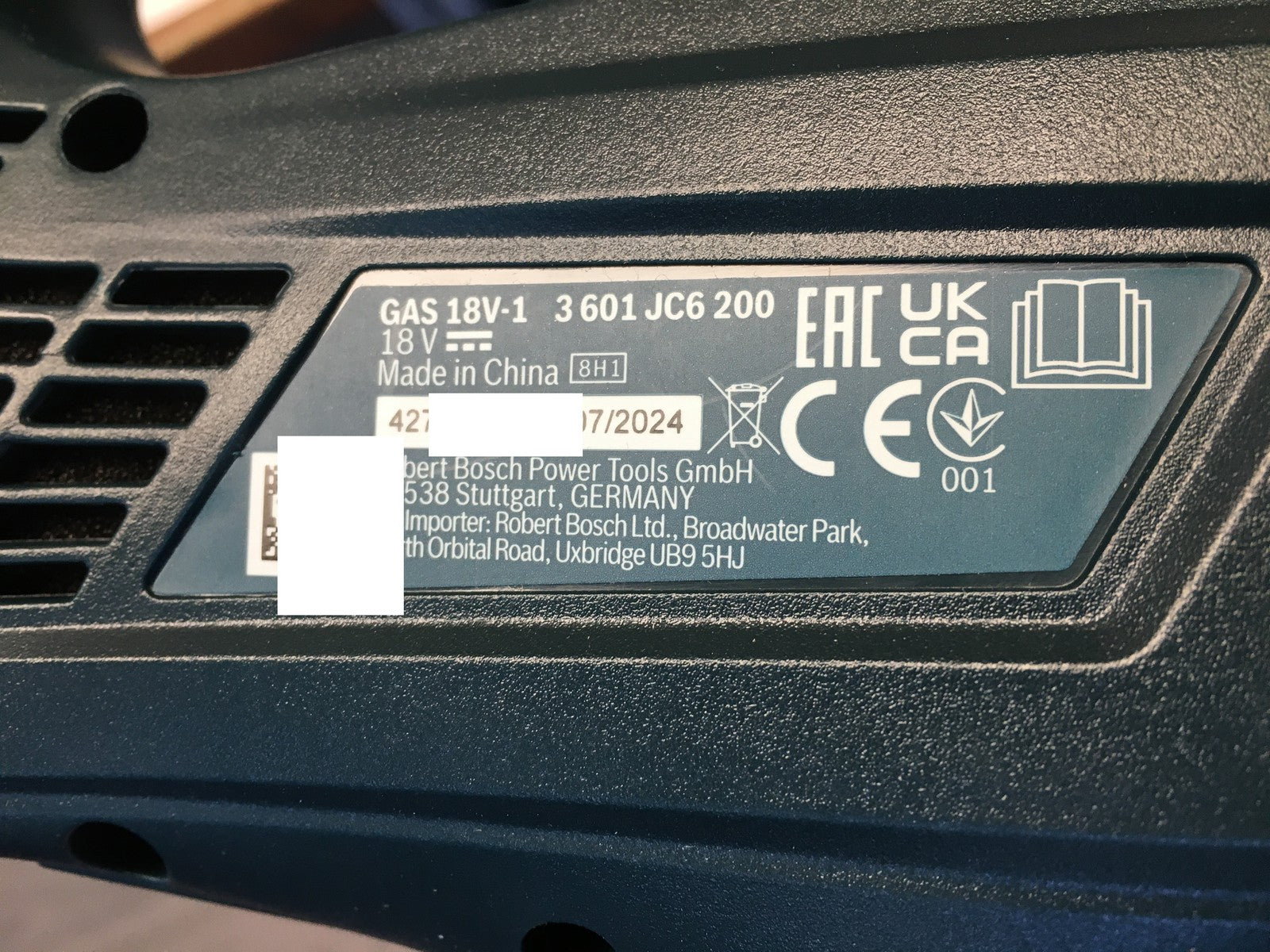 Bosch Professional GAS 18V-1 Handstaubsauger solo (06019C6200), I37877