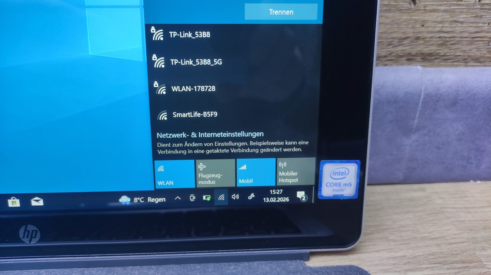 HP Elite x2 1012 G1 Tablet Touch 12" FHD 1920x1280 Intel M5-6Y54 8GB 256GB LTE