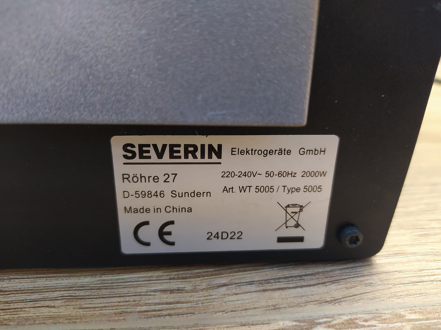 SEVERIN WT 5005 Wurster, 2000W, I39273