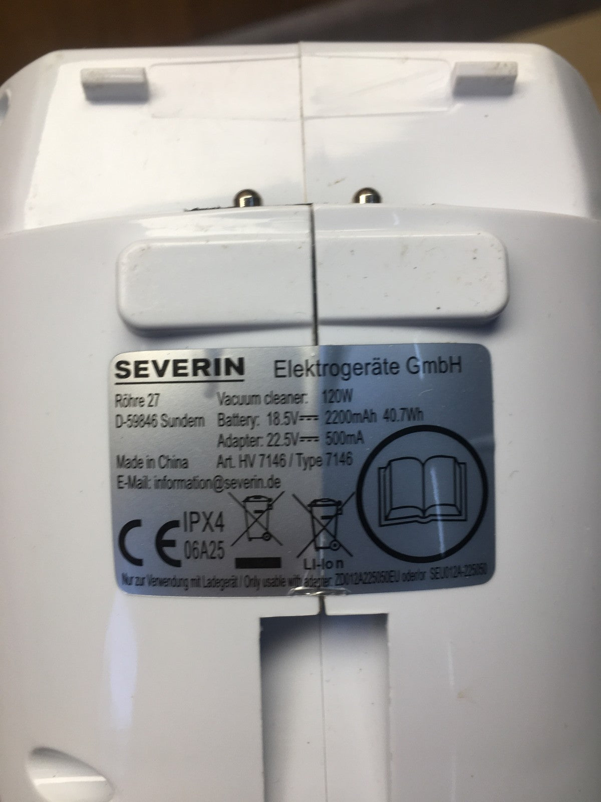 SEVERIN HV 7146 Akku-Handstaubsauger, kabellos, I35918