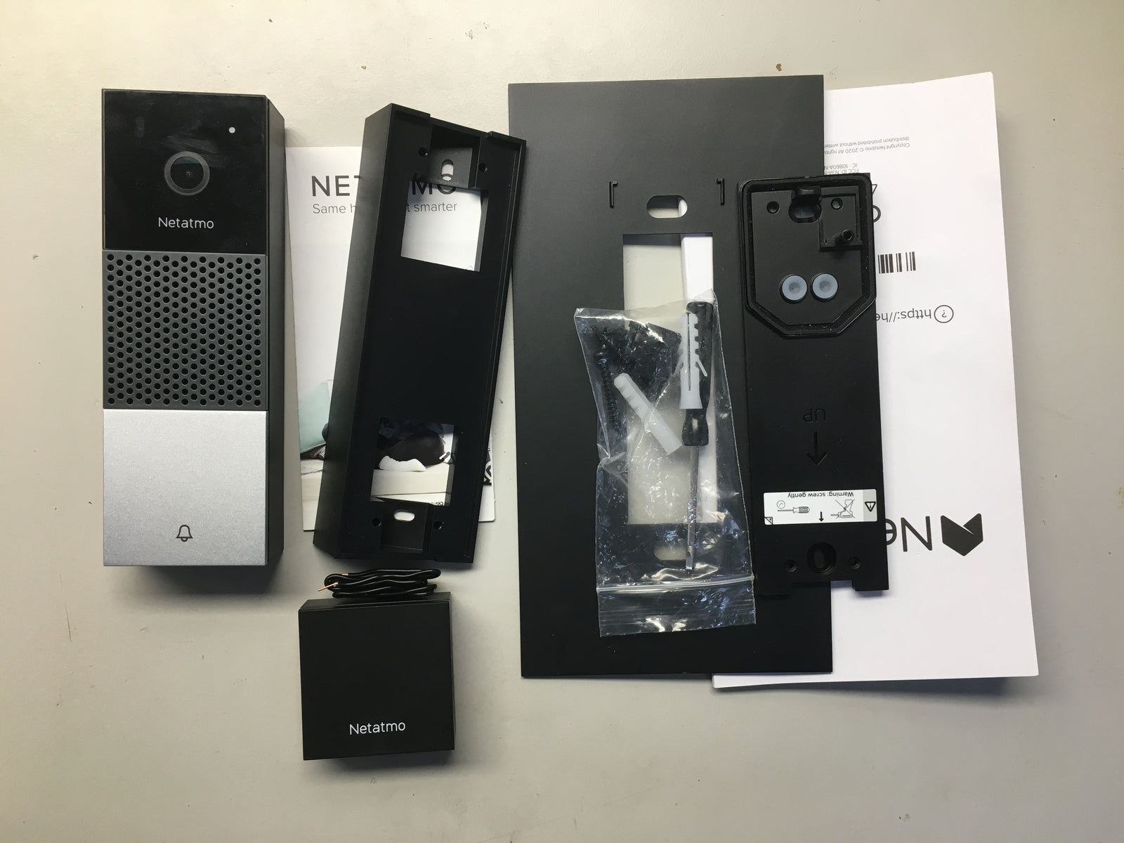 Netatmo Smarte Video Türklingel mit Kamera, WLAN, 2-Wege-Audio, I03975