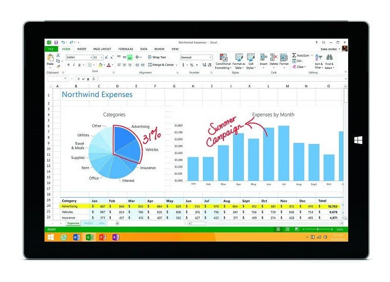 Microsoft Surface Pro 3 Tablet 12" Touch 2560x1440 Intel i5-4300U 4GB 256GB WiFi