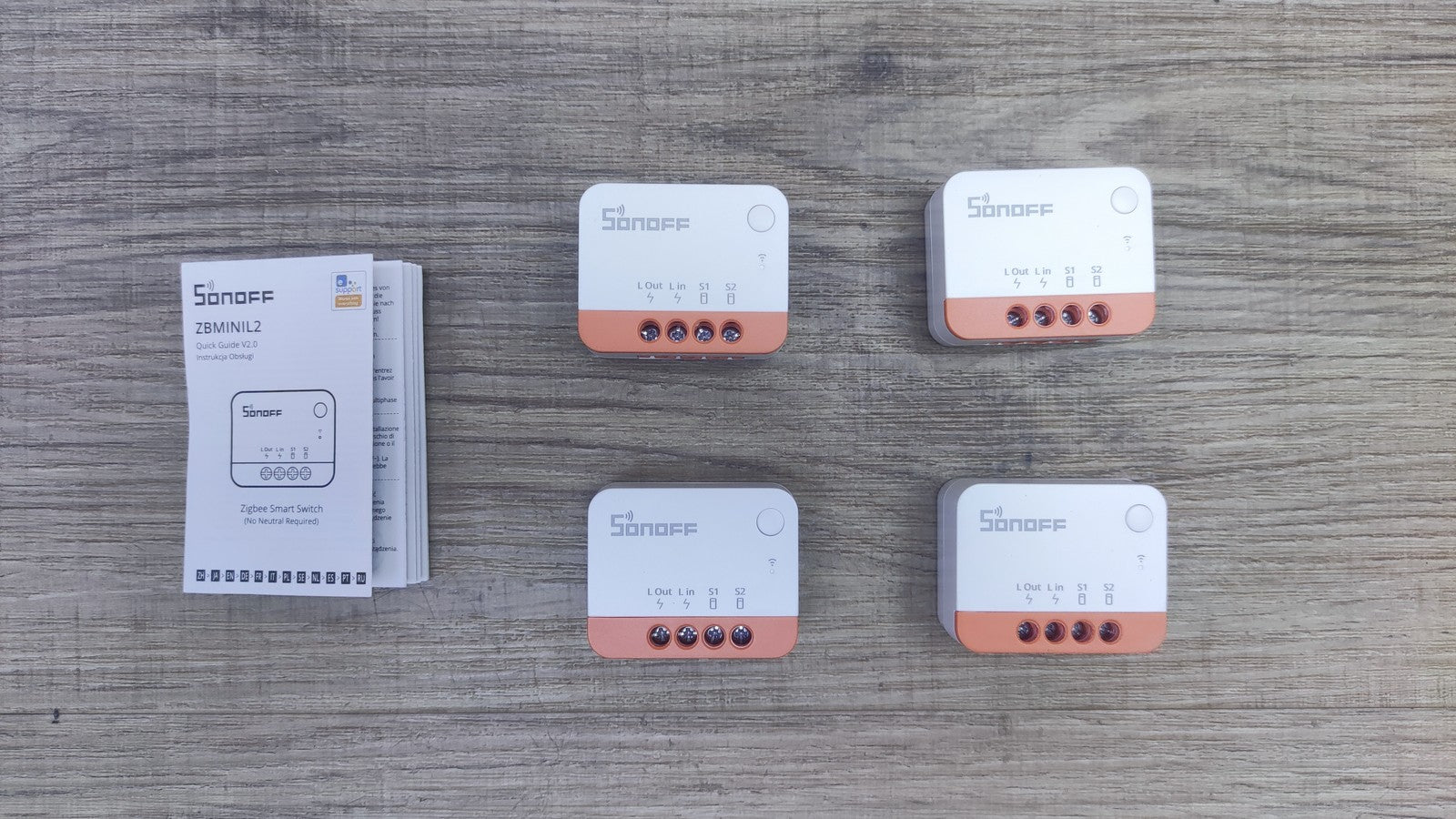SONOFF ZBMINIL2 Zigbee Smart Schalter,4 Stück, I37476