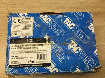 Tacwise 1121 Streifennägel Ring Verzinkt 3,1/75mm (4.280 Stück), I36538