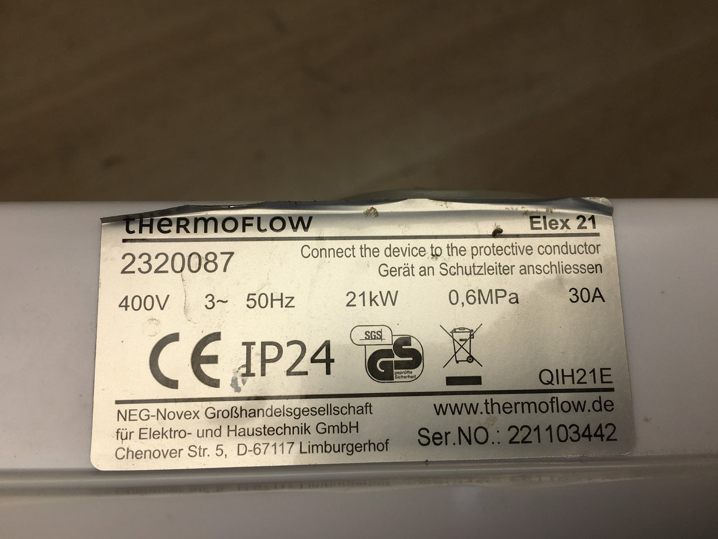 Thermoflow ELEX21 Durchlauferhitzer 400 V EEK: A I36573