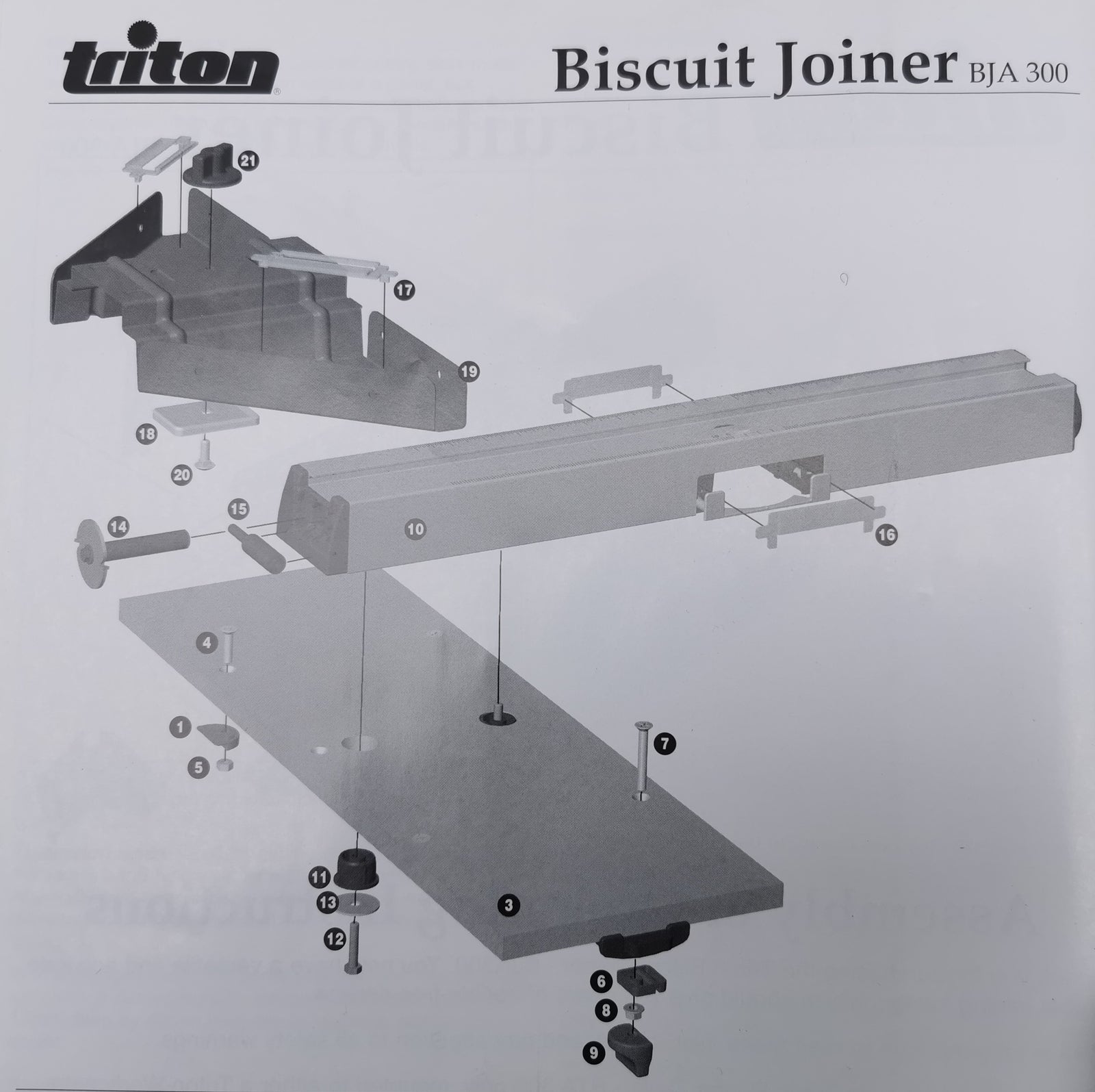 Triton 330025 Lamellenfrässtation für 1/2 - 1/4 Zoll Oberfräsen V04895