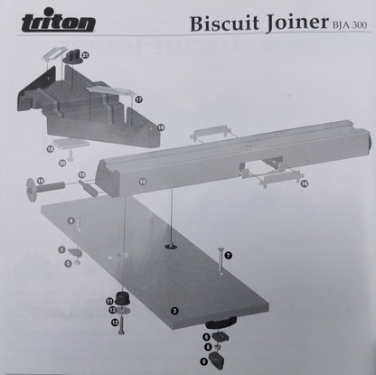 Triton 330025 Lamellenfrässtation für 1/2 - 1/4 Zoll Oberfräsen V04895