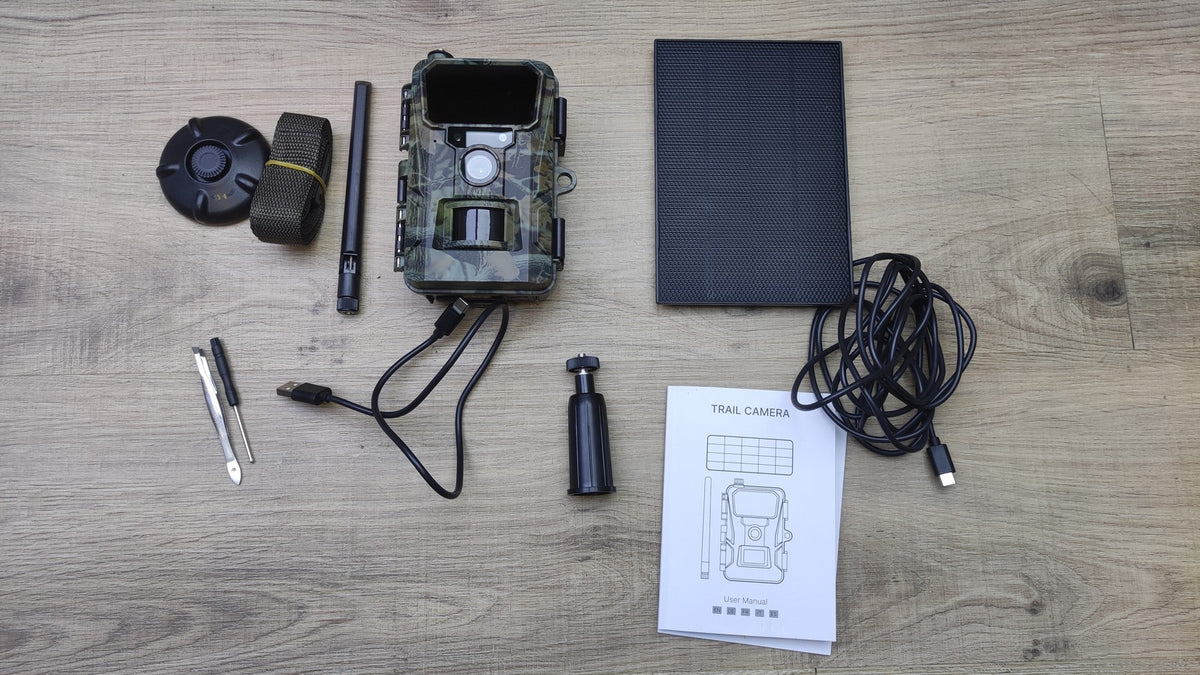 WOLFANG 4G/LTE Wildkamera Solar WT07, 2K 48MP Live Übertragung, I41055