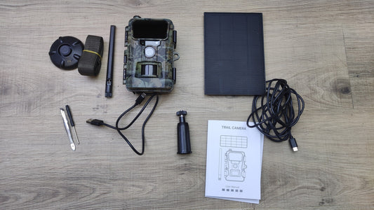 WOLFANG 4G/LTE Wildkamera Solar WT07, 2K 48MP Live Übertragung, I41055