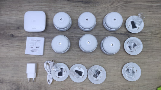 X-Sense FS61 Smart 6x Rauchmelder XS01-M mit SBS50 Basisstation, I38553