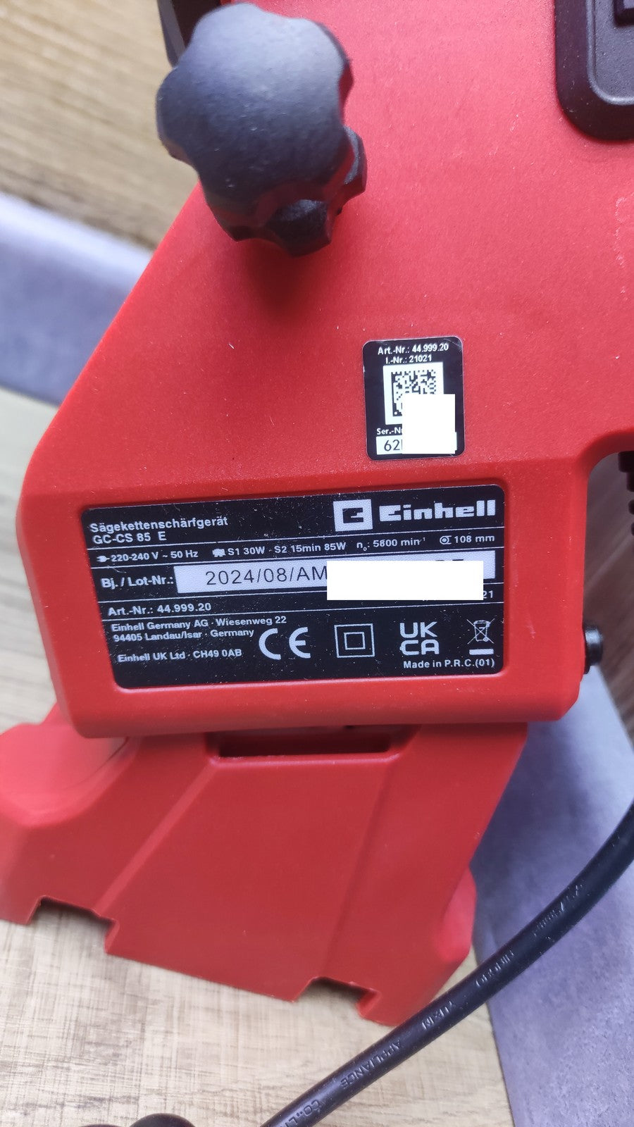 Einhell Sägekettenschärfgerät GC-CS 85 E (4499920), 85 W, I38192
