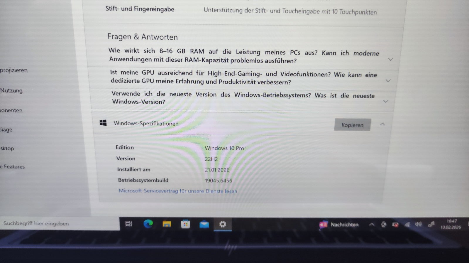 HP Elite X2 1012 G2 Tablet 2-in-1 Touch 12.3" 2736x1824 i5-7300U 8GB 256GB WiFi