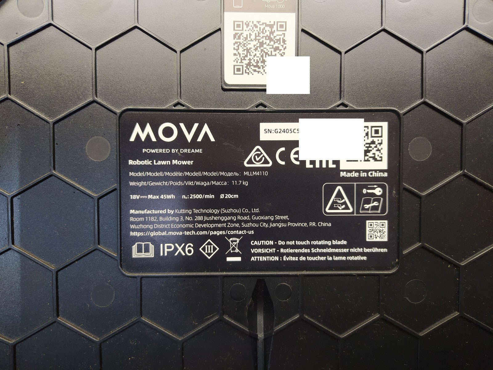 Dreame Mova 1000 Mähroboter (MLLM4110) bis 1.000 m² 3D-LiDAR kabellos, I37792