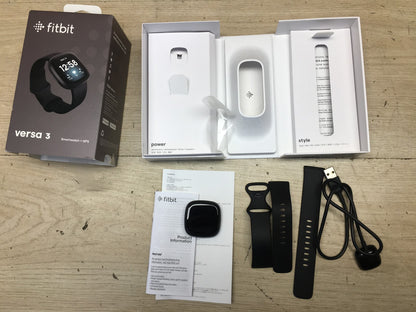 Fitbit Versa 3 Smartwatch FB511, schwarz, I39180