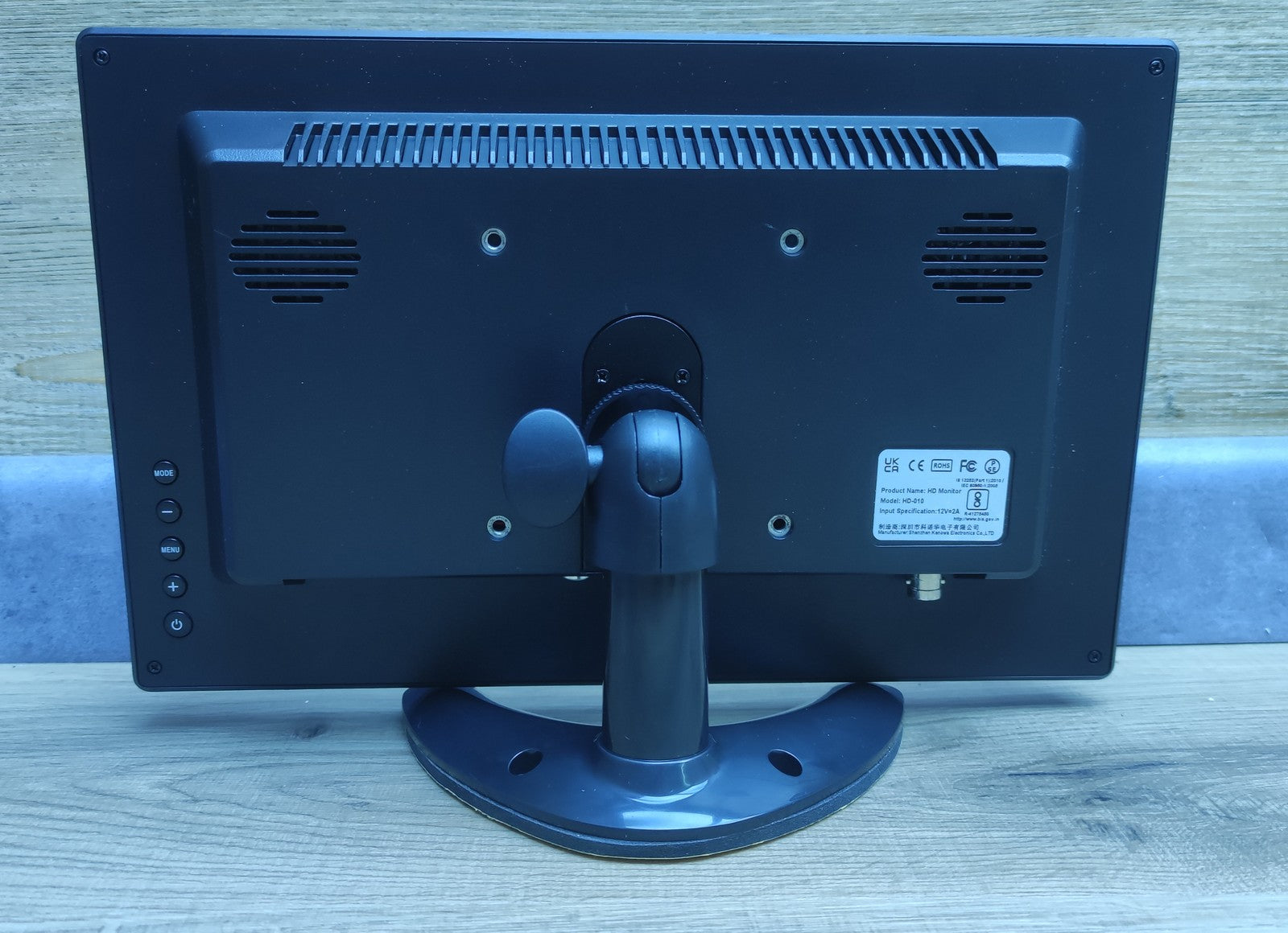 Prechen CCTV Portable Monitor 11,6" (HD-010) 1366x768 HDMI VGA AV BNC USB VESA