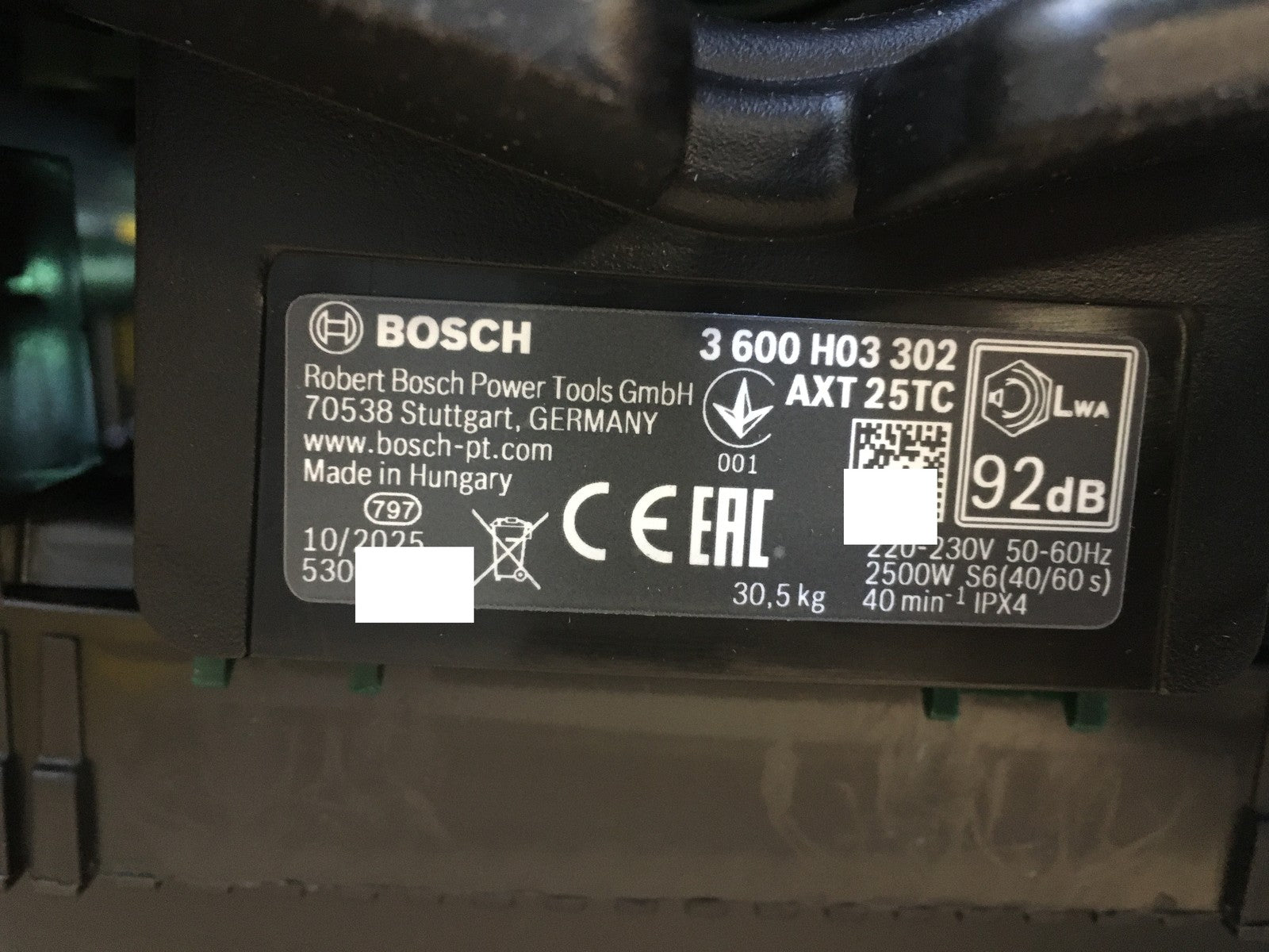 Bosch Elektro-Häcksler AXT 25 TC, 2.500 W, I38007