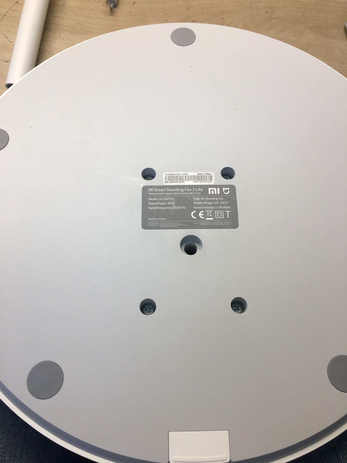 Xiaomi Mi Smart Standing Fan 2 Lite Tisch- & Standventilator, I39039