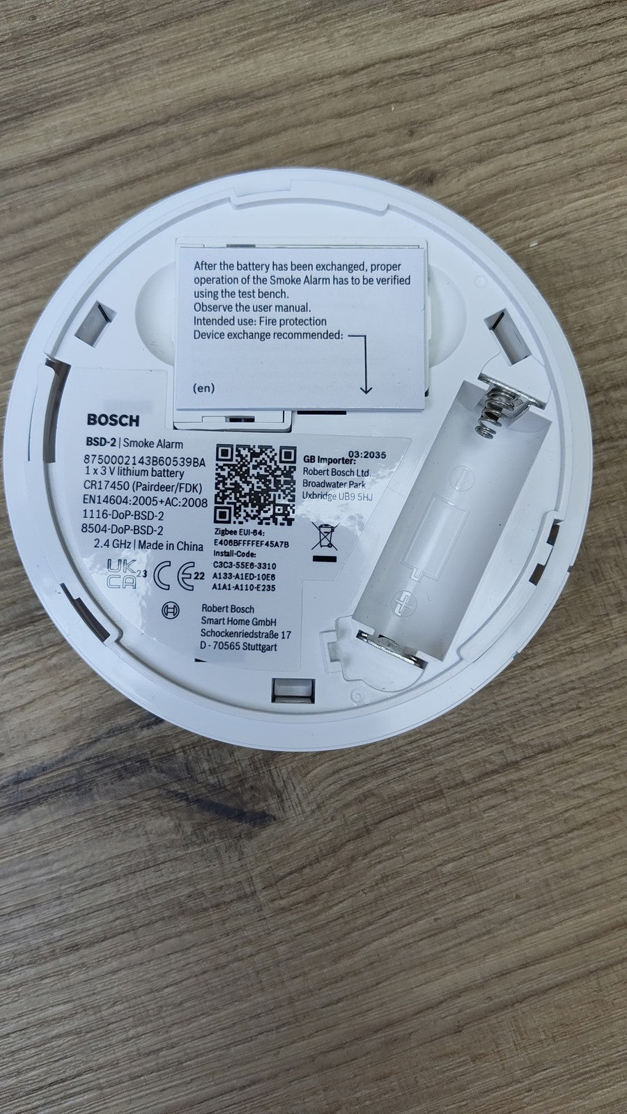 Bosch Smart Home Rauchmelder II, mit App-Funktion, I39807