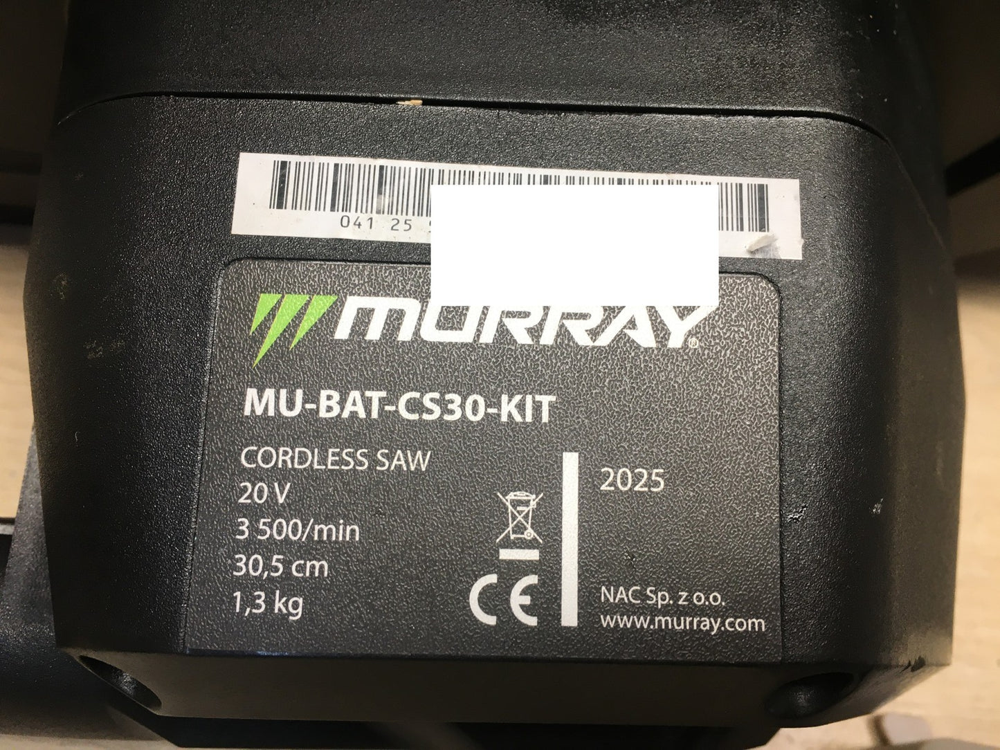 Murray Akku-Kettensäge 20V MU-BAT-CS30-KIT, 12" Schwert, I37154
