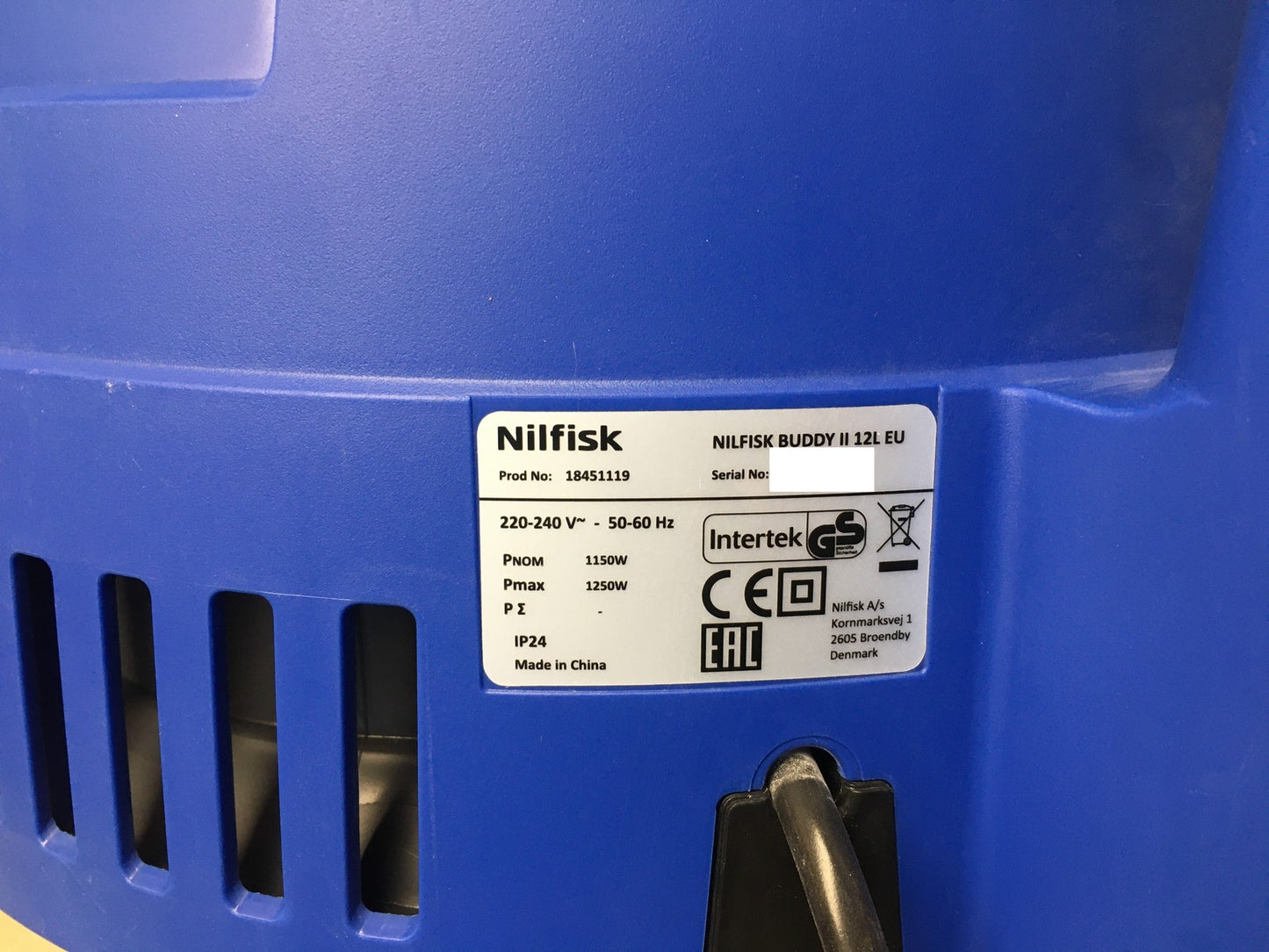 Nilfisk Buddy II 12 Nass-/Trockensauger 1200W (18451119), I40021