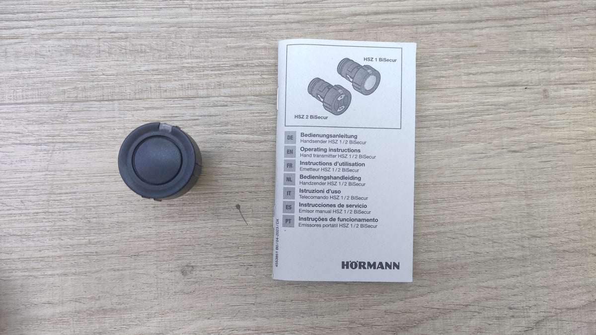 Hörmann Handsender HSZ 1 BS, 1-Tasten-Garagentoröffner, 436779, I40846