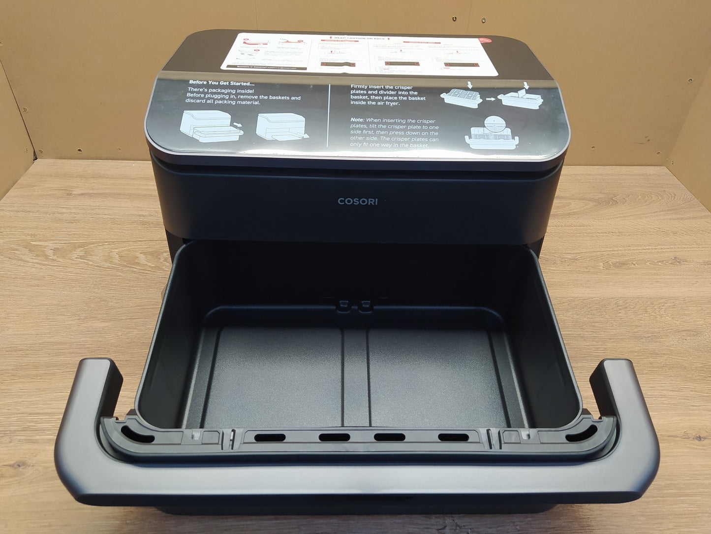 COSORI CAF-TF101S-AEU Heißluftfritteuse TwinFry XXL, 10L, 2800W, I39327