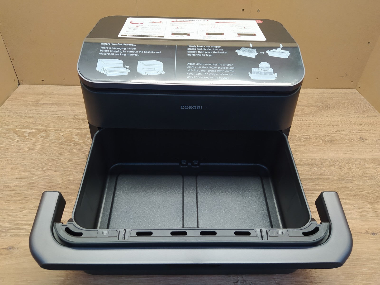 COSORI CAF-TF101S-AEU Heißluftfritteuse TwinFry XXL, 10L, 2800W, I39327