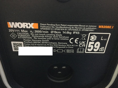 WORX Landroid Vision M800 Mähroboter ohne Begrenzungskabel WR208E.1, I33551