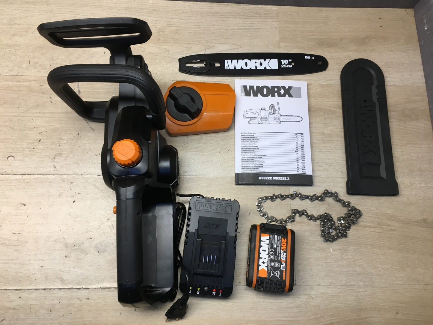 WORX WG322E Akku-Kettensäge 20V, 25cm Schnittlänge, I37849