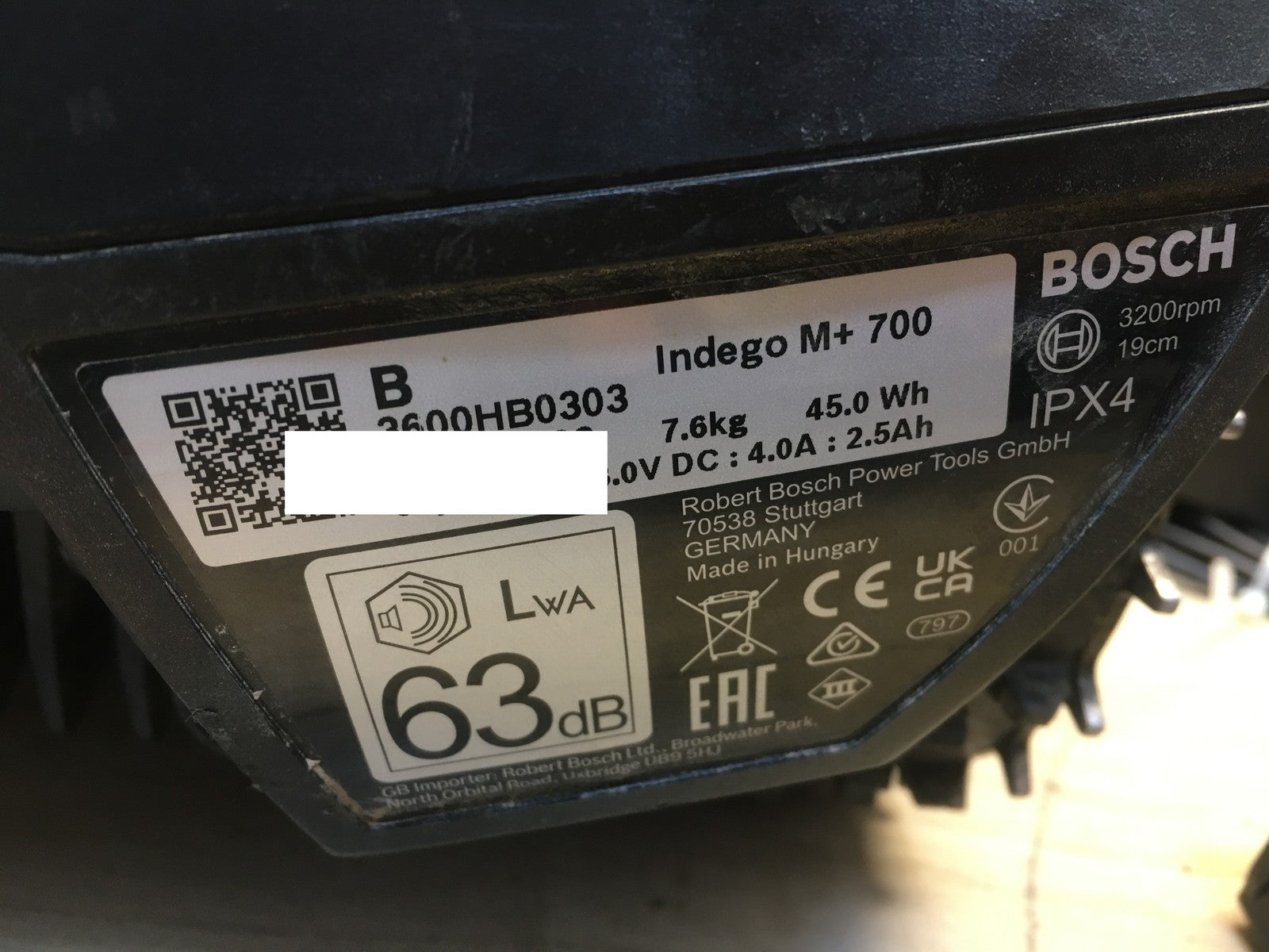 Bosch Mähroboter Indego M+ 700, mit App-Funktion, I38137