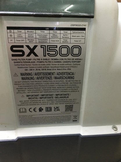 Intex Krystal Clear SX1500 Sandfilteranlage Weiß (26644), I35283