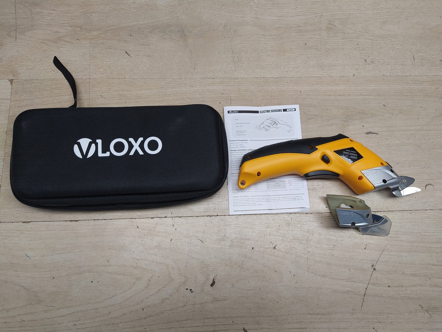 VLOXO CS4001 Elektrische Schere Kabelloser Schneider mit 2 Ersatzklingen, I37876