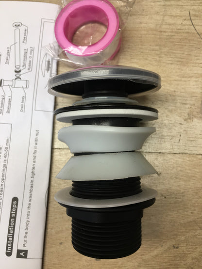 KINKIBOS EU-KB708103 Siphon mit Pop Up Ventil Ablaufgarnitur, I38530