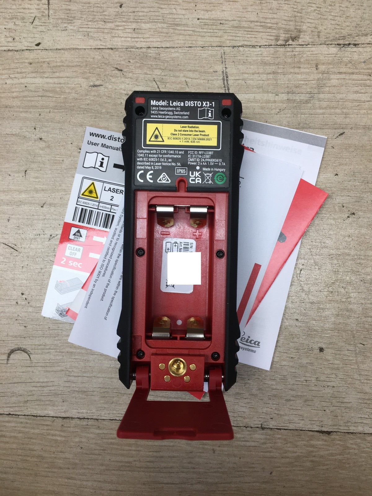 Leica DISTO X3 Laser-Entfernungsmesser (850833), I38359