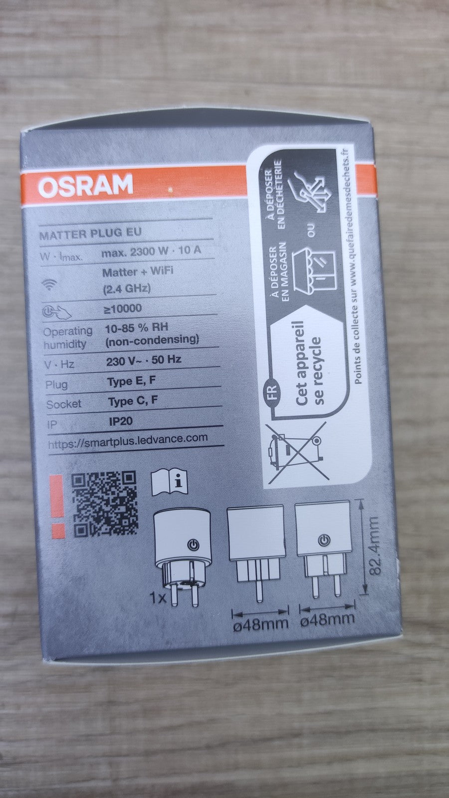 OSRAM Smarte Steckdose Matter, 4-er Pack, I40878
