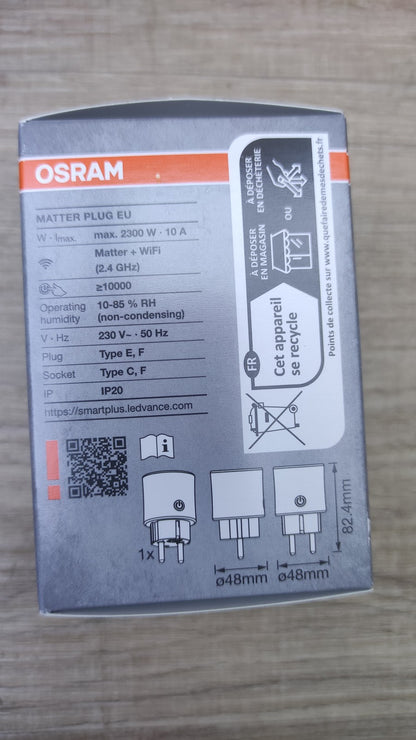 OSRAM Smarte Steckdose Matter, 4-er Pack, I40878