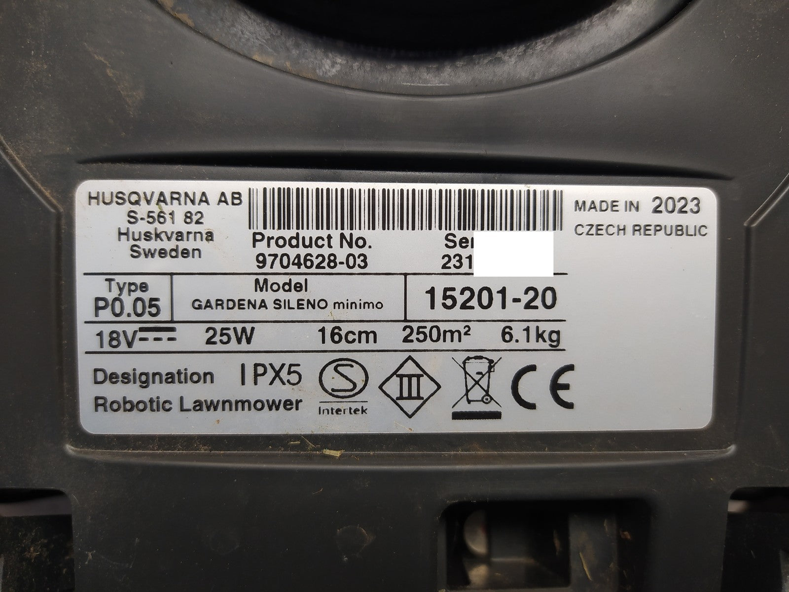 Gardena Mähroboter Rasenmäher SILENO minimo 250 m² (15201-20) Bluetooth I35748