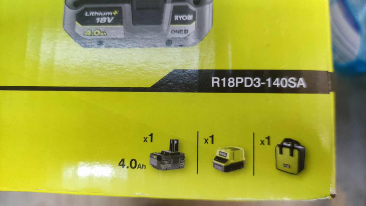 RYOBI 18 V ONE+ Akku-Schlagbohrschrauber Set R18PD3-140SA, I38158