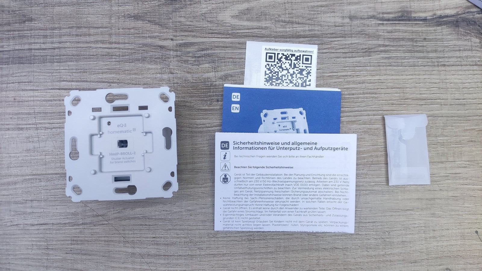 Homematic IP Rollladenaktor für Markenschalter HmIP-BROLL-2 151322A0, I37995