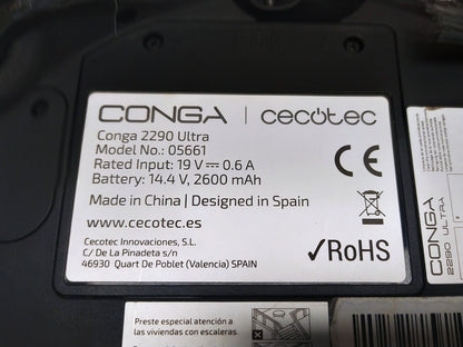Cecotec Conga 2290 Ultra Saugroboter mit Wischfunktion (05661), I36508