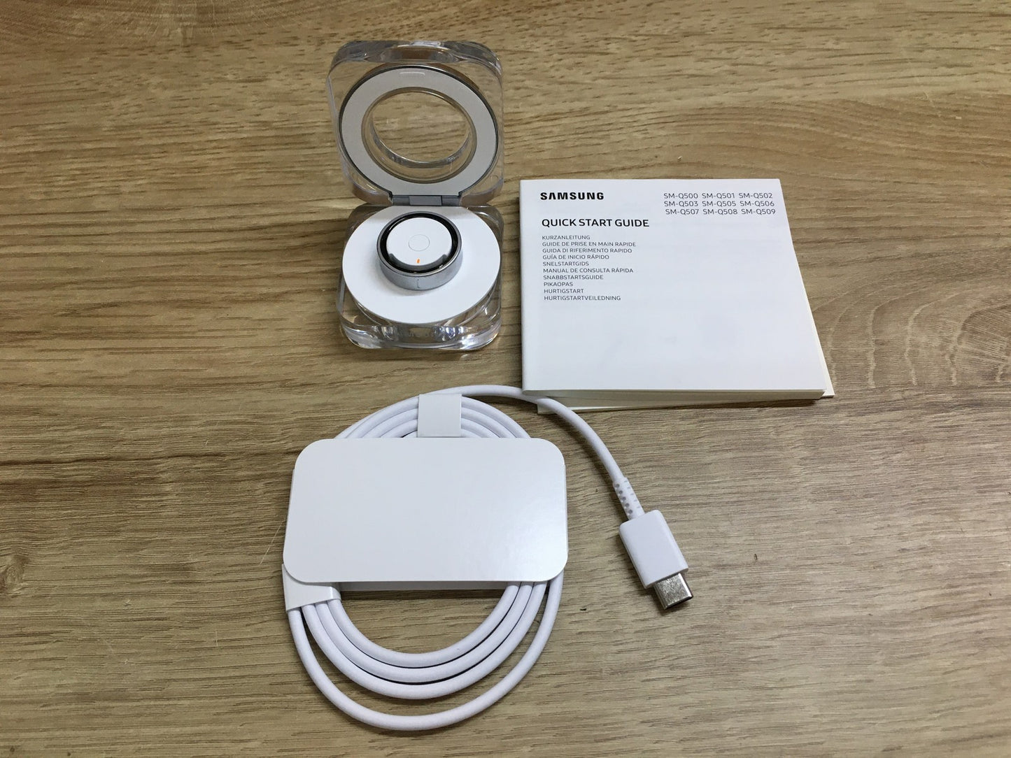 Samsung Galaxy Smart Ring Titanium Silver SM-Q500, Größe 10 (US), I39759